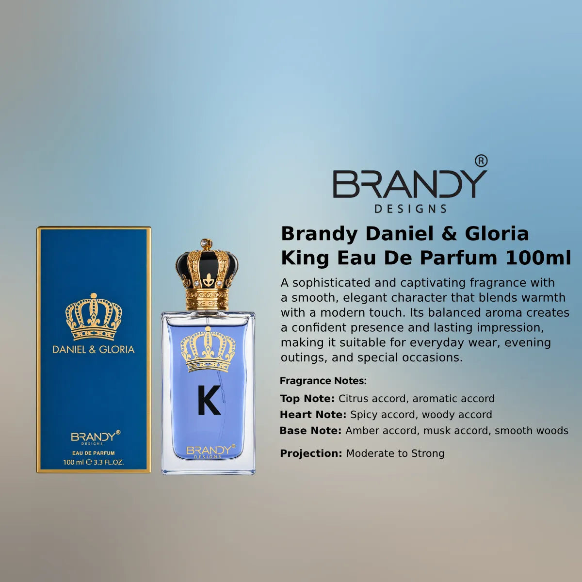 Brandy Daniel & Gloria King EDP 100ml luxury fragrance at best price, authentic and genuine product - Perfumesouq Qatar