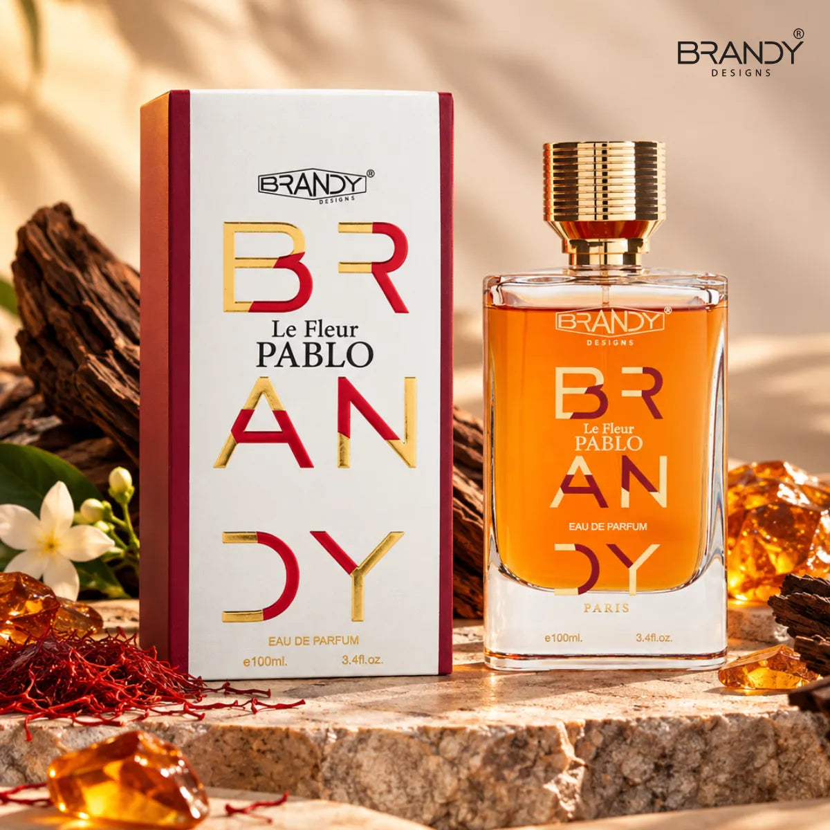 Buy Brandy Le Fleur Pablo Eau De Parfum 100ml online from Perfumesouq , Doha, Qatar
