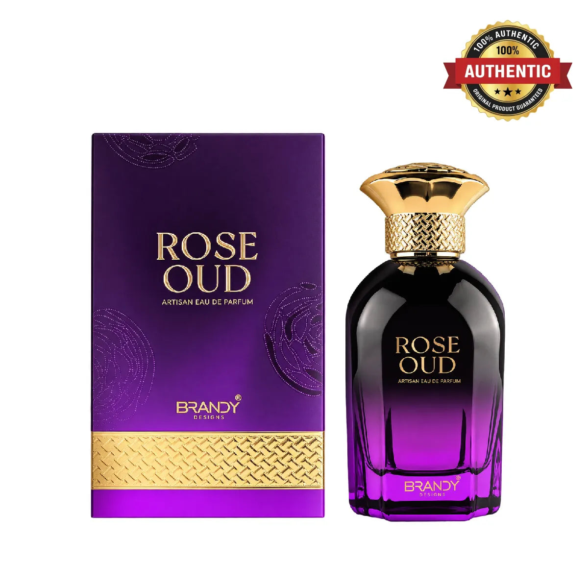 Brandy Rose Oud Eau De Parfum 100ml online at best price, premium rose oud fragrance - Perfumesouq Qatar
