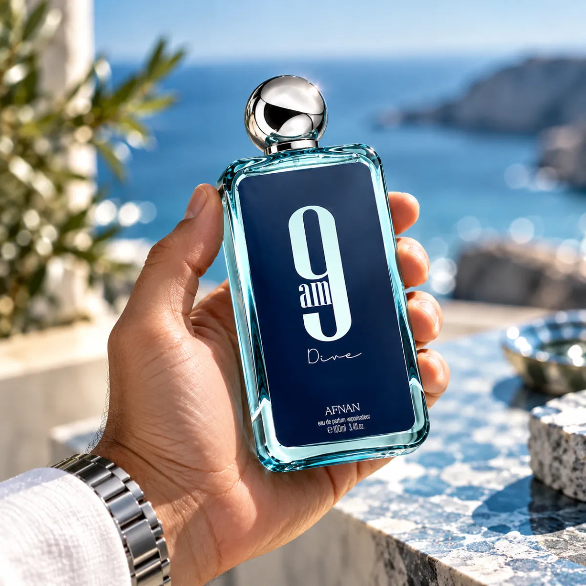 Premium Afnan 9am Dive EDP 100ml available at best price, sophisticated fresh fragrance - Perfumesouq Qatar