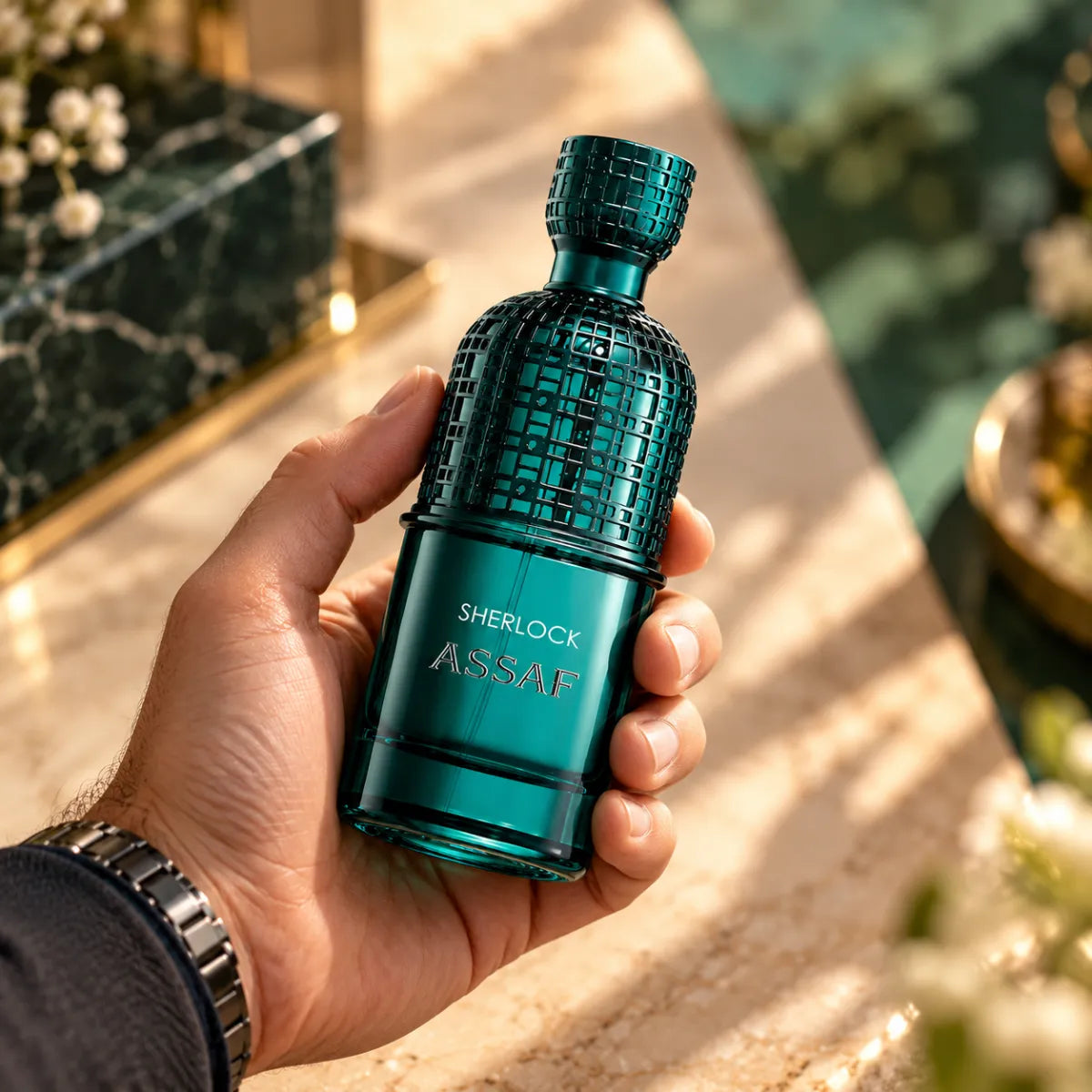 Premium Assaf Sherlock Luxury EDP 200ml, smooth and distinctive fragrance - Perfumesouq Qatar