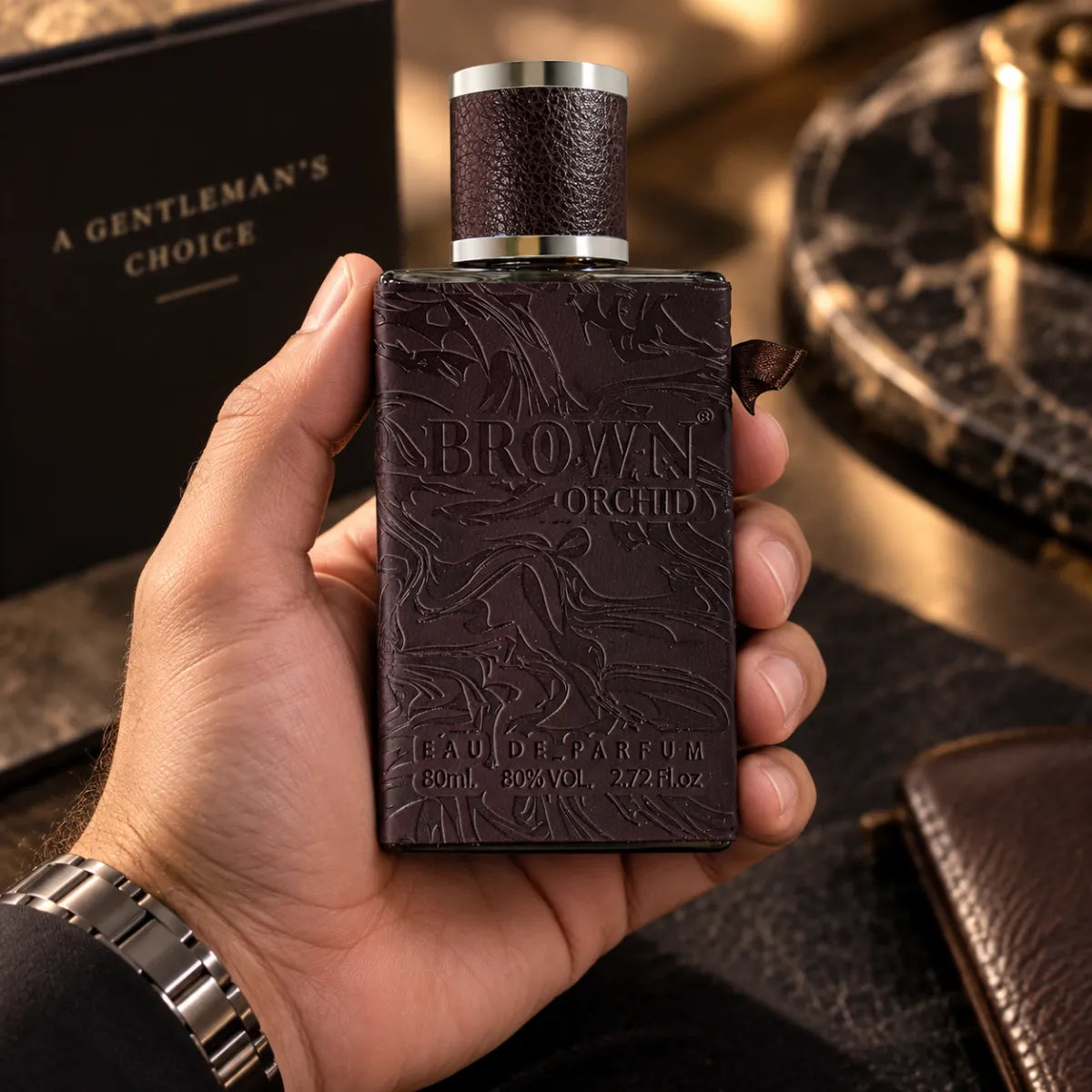 Fragrance World Brown Orchid with Deo EDP 80ml available at best price, refined fragrance for everyday wear - Perfumesouq Qatar
