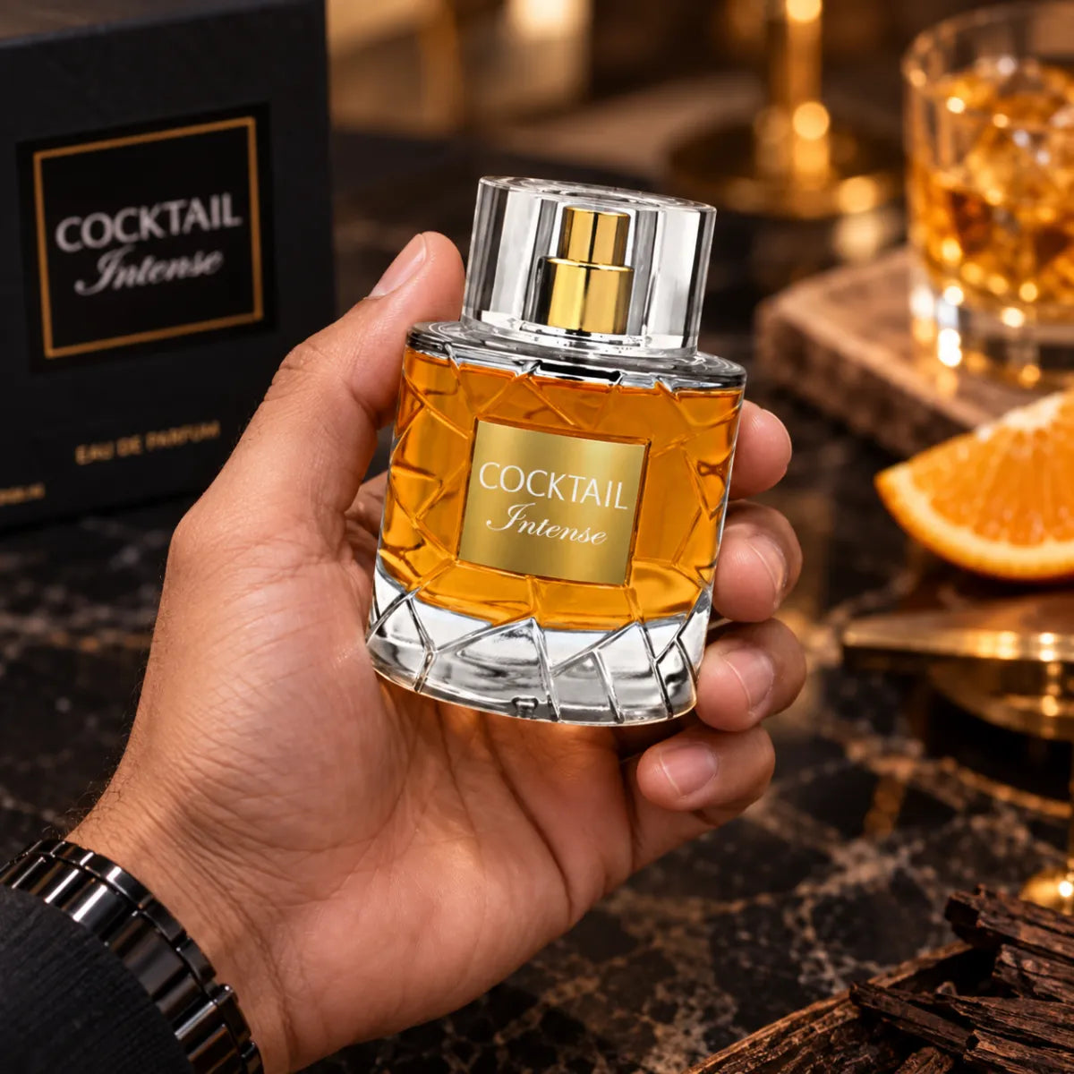 Premium Fragrance World Cocktail Intense EDP 100ml available at best price, sophisticated warm fragrance - Perfumesouq Qatar