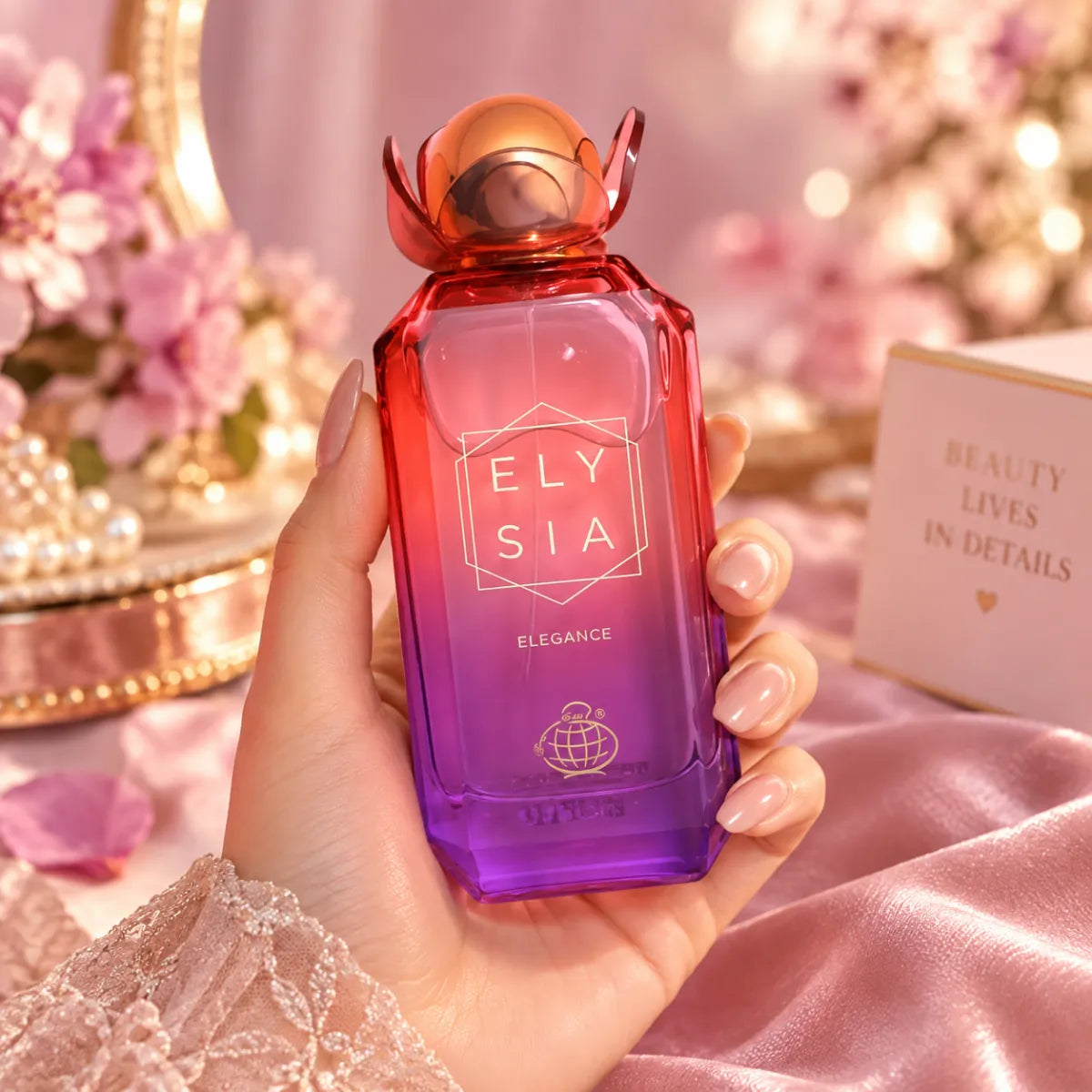 Premium Fragrance World Elysia Elegance EDP 100ml available at best price, sophisticated feminine fragrance - Perfumesouq Qatar