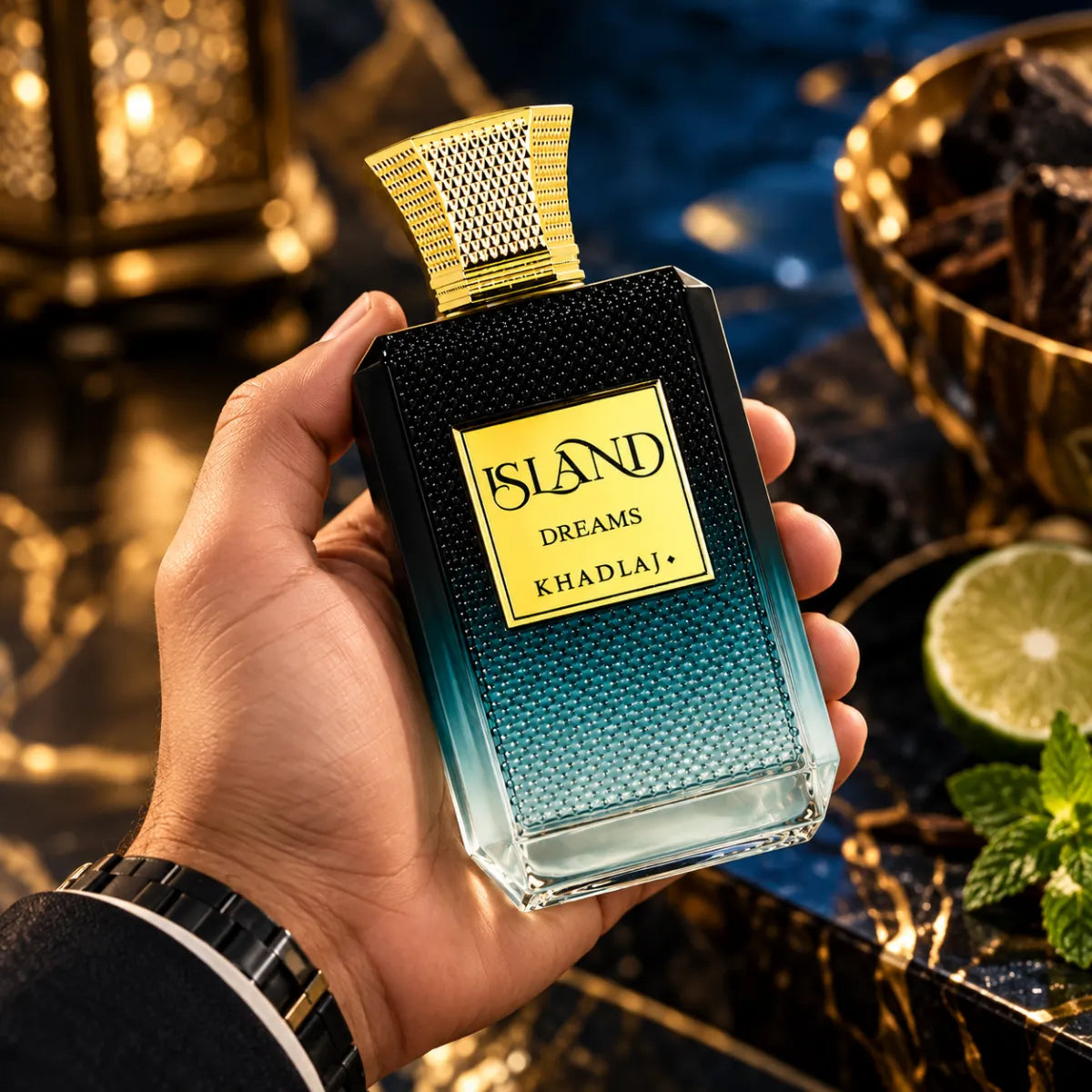 Premium Khadlaj Island Dreams Extrait 100ml available at best price, sophisticated fragrance - Perfumesouq Qatar