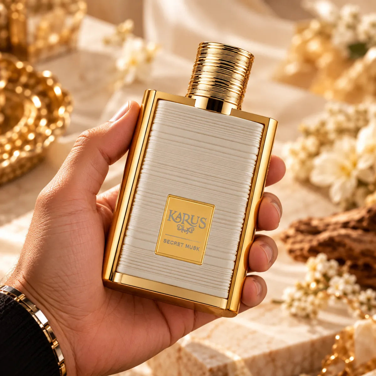 Premium Khadlaj Karus Secret Musk EDP 100ml available at best price, sophisticated musk fragrance - Perfumesouq Qatar