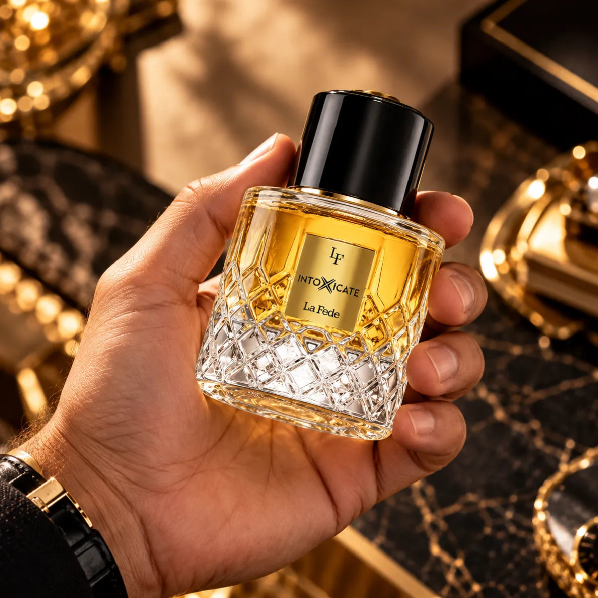 Premium Khadlaj La Fede Intoxicate EDP 100ml available at best price, sophisticated fragrance - Perfumesouq Qatar