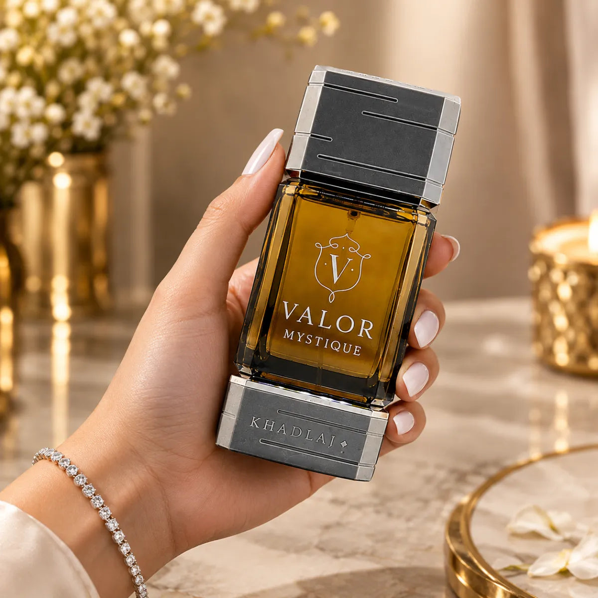 Authentic Khadlaj Valor Mystique Eau De Parfum 100ml for best price with fast delivery - Perfumesouq Qatar