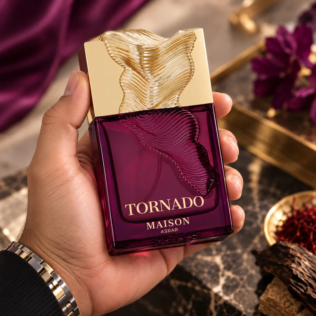 Premium Maison Asrar Tornado EDP 100ml available in Qatar at best price, sophisticated fragrance - Perfumesouq Qatar