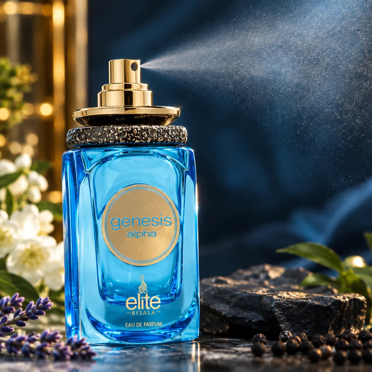 Original Risala Elite Genesis Alpha Eau De Parfum 100ml authentic luxury fragrance at best price in Qatar - Perfumesouq Qatar