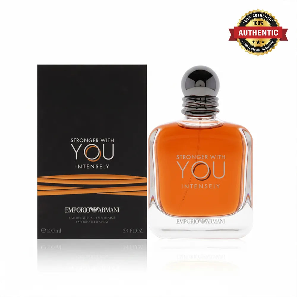 Emporio Armani Stronger With You Intensely Eau de Parfum 100ml for Men fragrance bottle | Perfumesouq Qatar