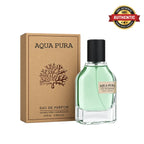 Fragrance World Aqua Pura Eau De Parfum 70ml online at best price, clean aquatic fragrance - Perfumesouq Qatar