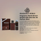 Fragrance World Brown Orchid with Deo EDP 80ml luxury fragrance at best price, sophisticated scent - Perfumesouq Qatar