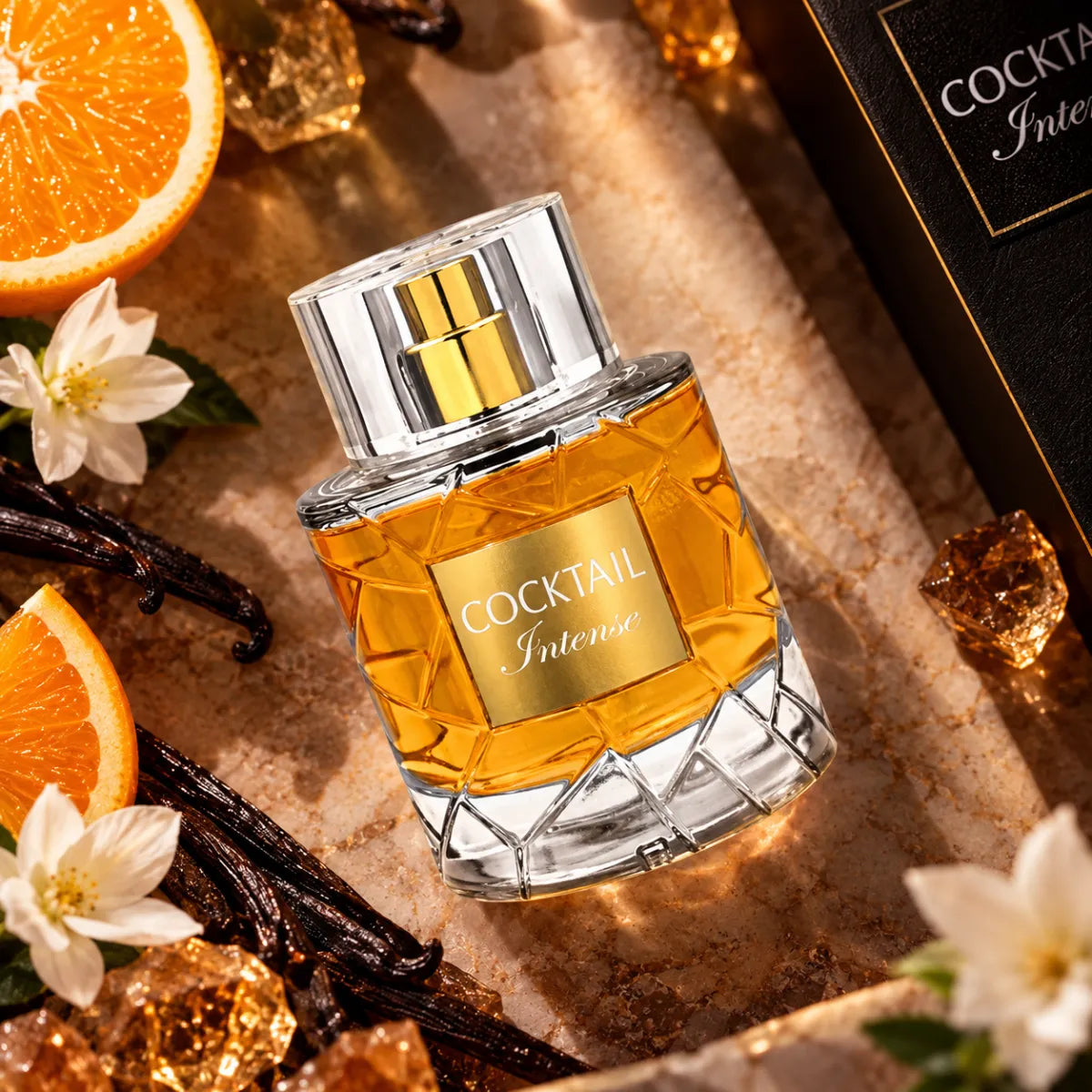 Fragrance World Cocktail Intense Eau De Parfum 100ml for best price, rich gourmand scent with lasting fragrance - Perfumesouq Qatar