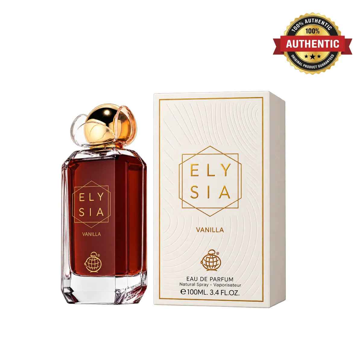 Fragrance World Elysia Vanilla Eau De Parfum 100ml online at best price, sweet vanilla fragrance - Perfumesouq Qatar
