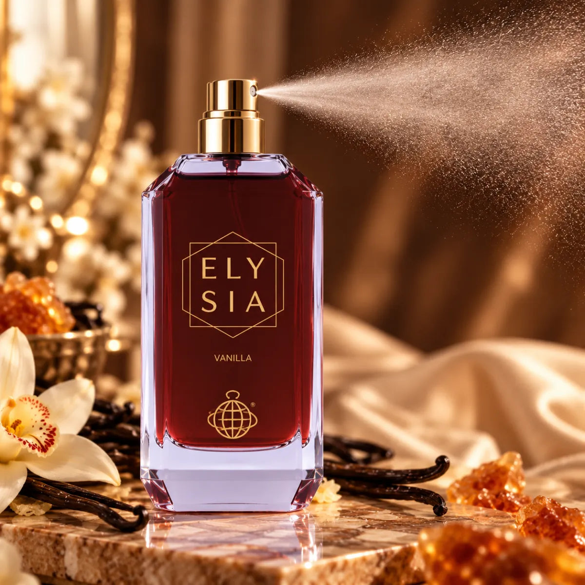 Original Fragrance World Elysia Vanilla Eau De Parfum 100ml authentic luxury fragrance at best price - Perfumesouq Qatar