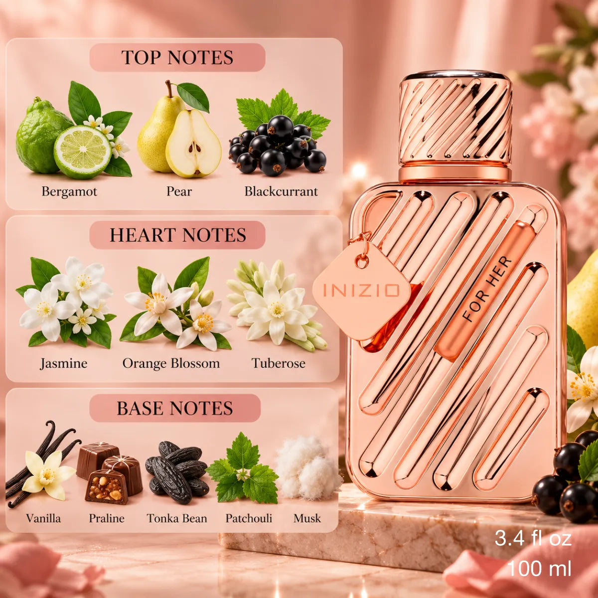 Authentic Fragrance World Inizo For Her Eau De Parfum 100ml for best price with fast delivery - Perfumesouq Qatar