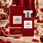 Buy Fragrance World Lush Cherry Eau De Parfum 80ml online from Perfumesouq, Doha, Qatar