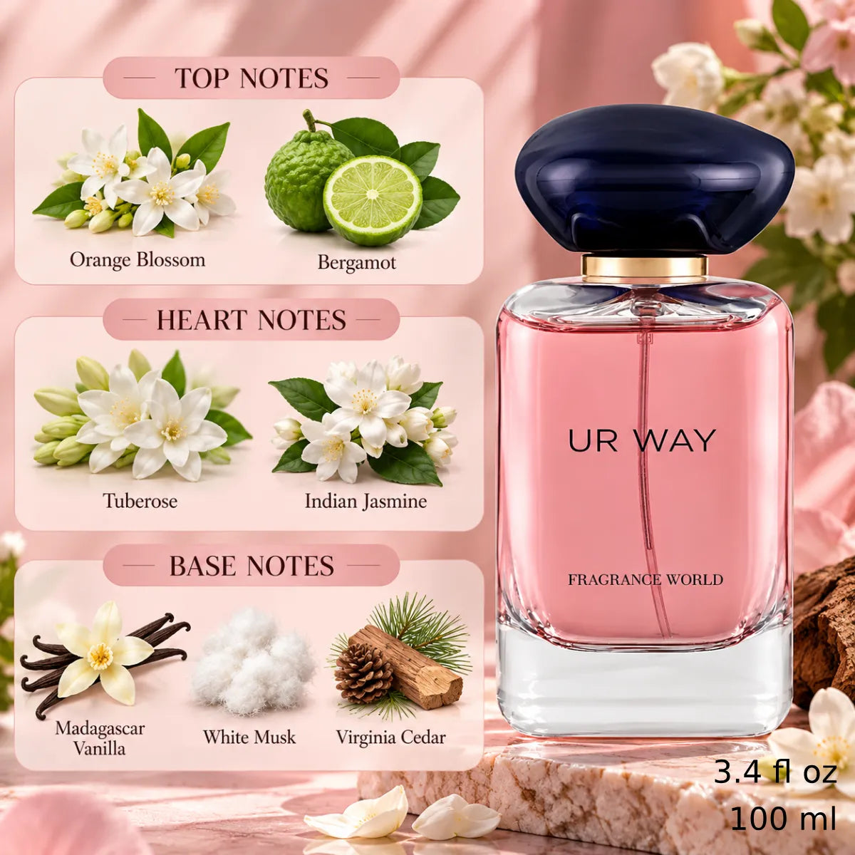 Authentic Fragrance World Ur Way Eau De Parfum 100ml for best price with fast delivery - Perfumesouq Qatar