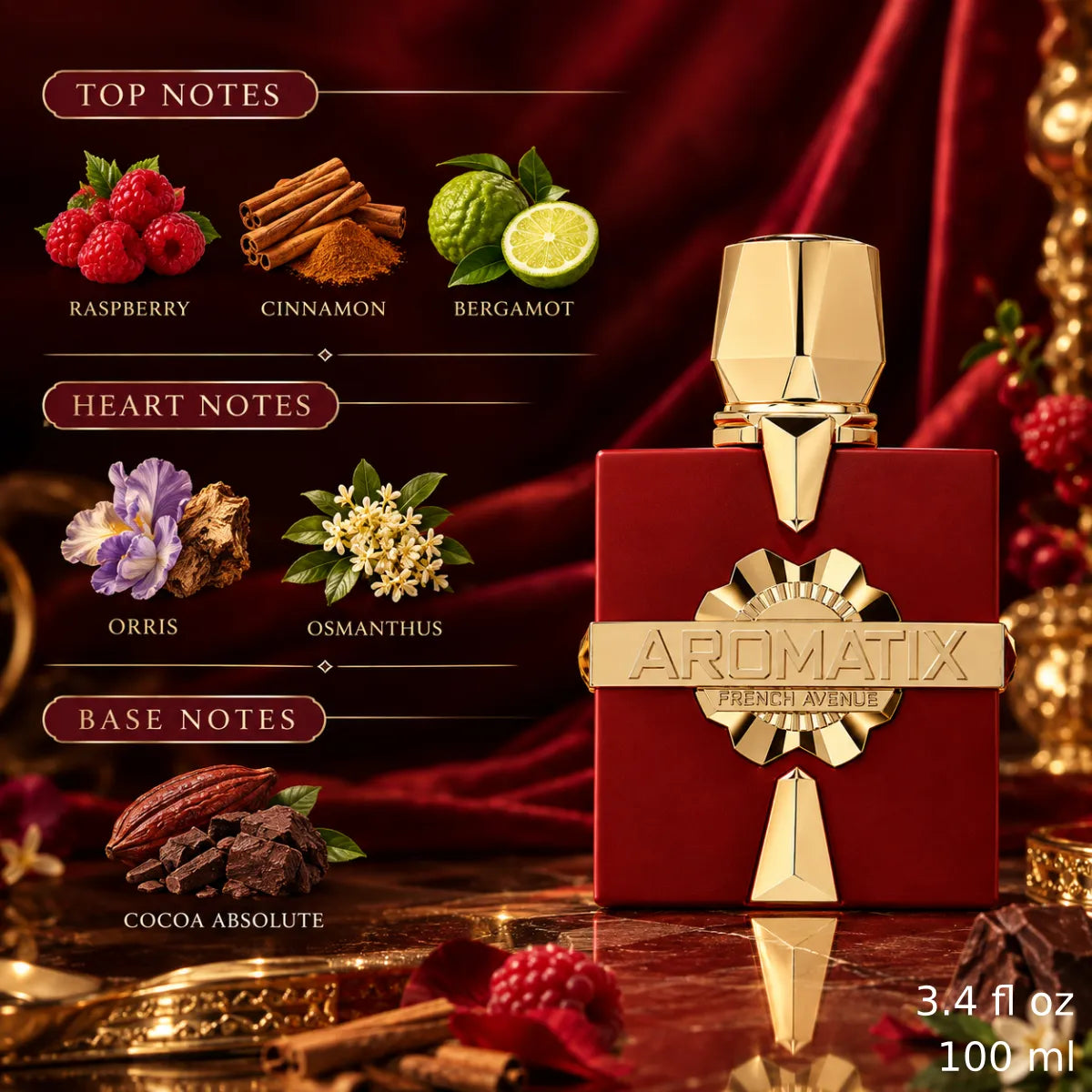 Premium French Avenue Aromatix Carnal Desire Extrait 100ml available in Qatar at best price, sophisticated fragrance - Perfumesouq Qatar