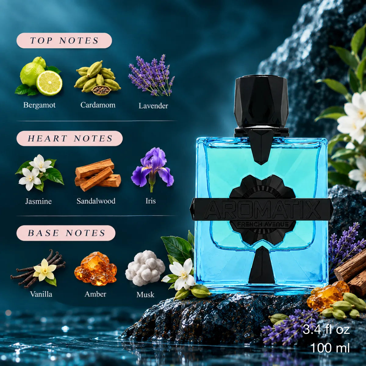 Authentic French Avenue Aromatix Magnetiq Extrait De Parfum 100ml for best price with fast delivery - Perfumesouq Qatar
