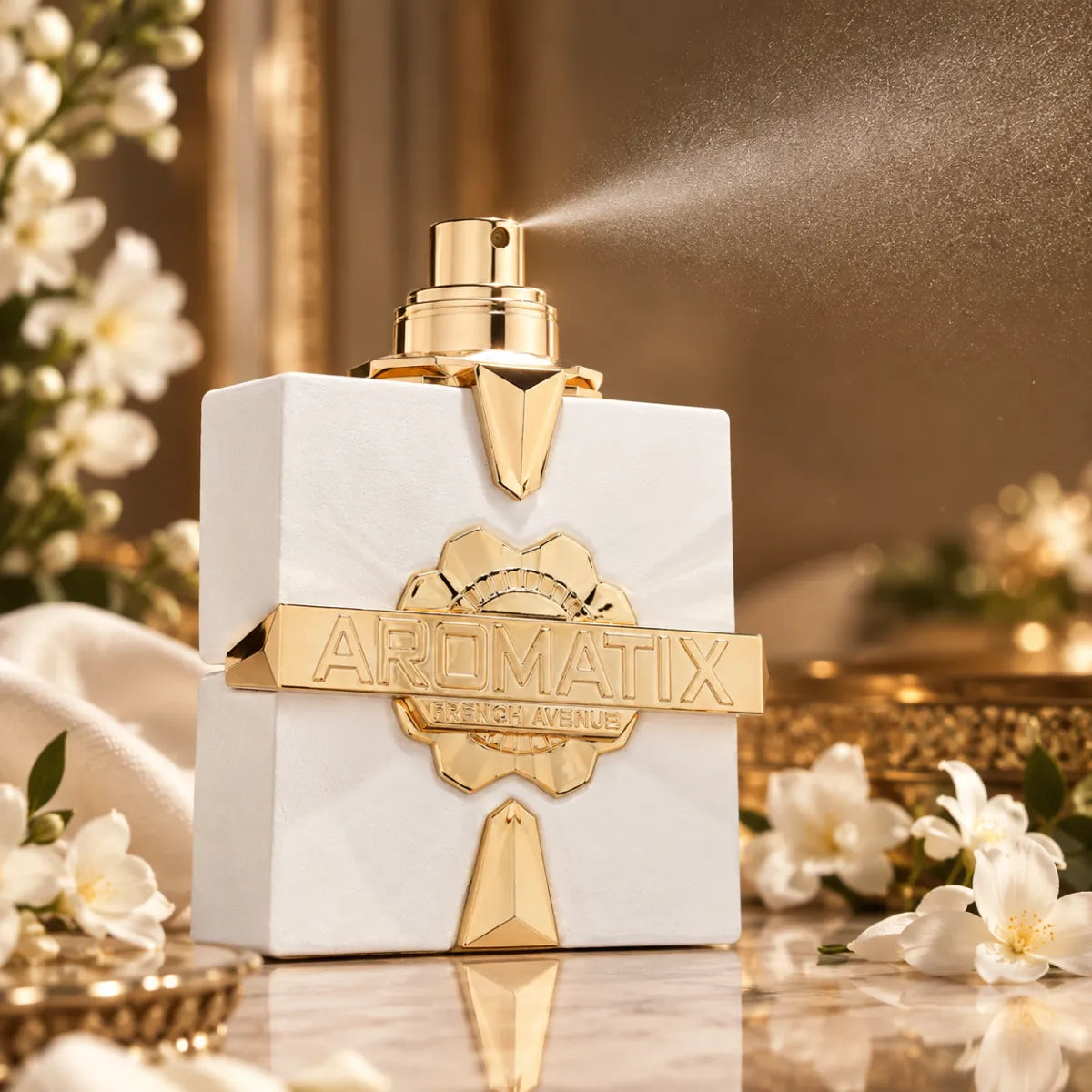 Original French Avenue Aromatix Platine Blanc Extrait De Parfum 100ml authentic luxury fragrance at best price in Qatar - Perfumesouq Qatar