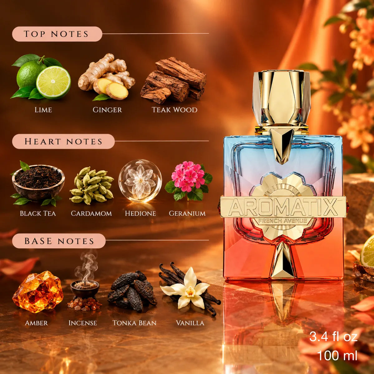 Authentic French Avenue Aromatix Teas Me Extrait De Parfum 100ml for best price with fast delivery - Perfumesouq Qatar