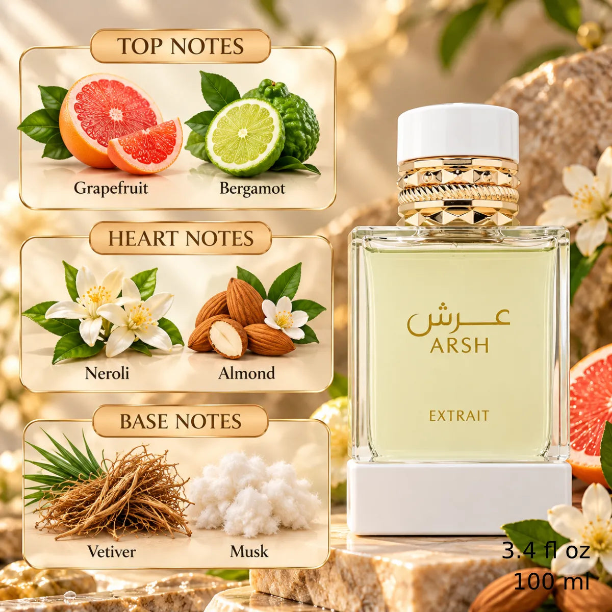 Authentic French Avenue Arsh Extrait De Parfum 100ml for best price with fast delivery - Perfumesouq Qatar