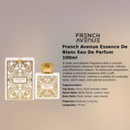 French Avenue Essence De Blanc EDP 100ml luxury fragrance at best price, authentic and genuine product - Perfumesouq Qatar