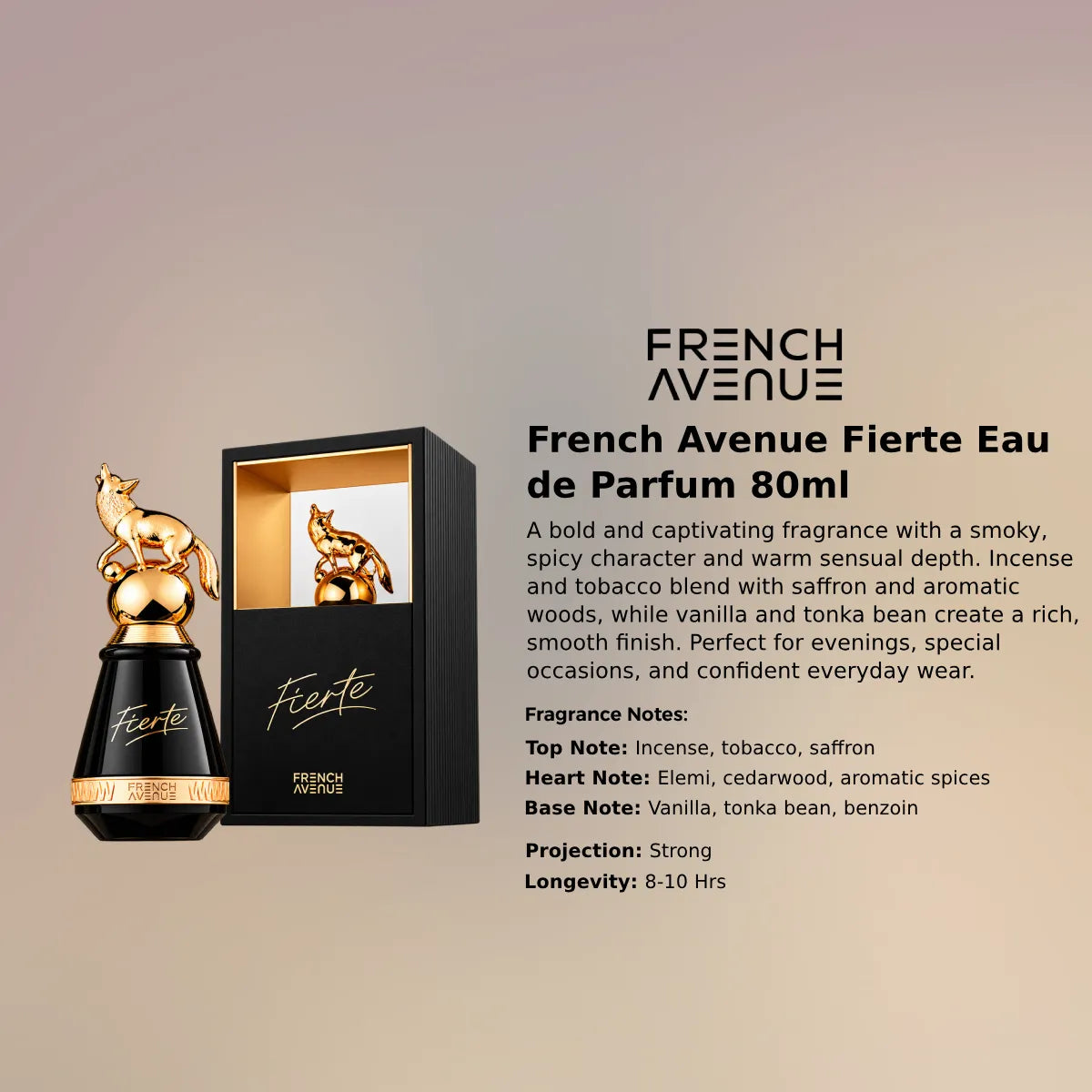 French Avenue Fierte EDP 80ml luxury fragrance at best price, authentic and genuine product - Perfumesouq Qatar