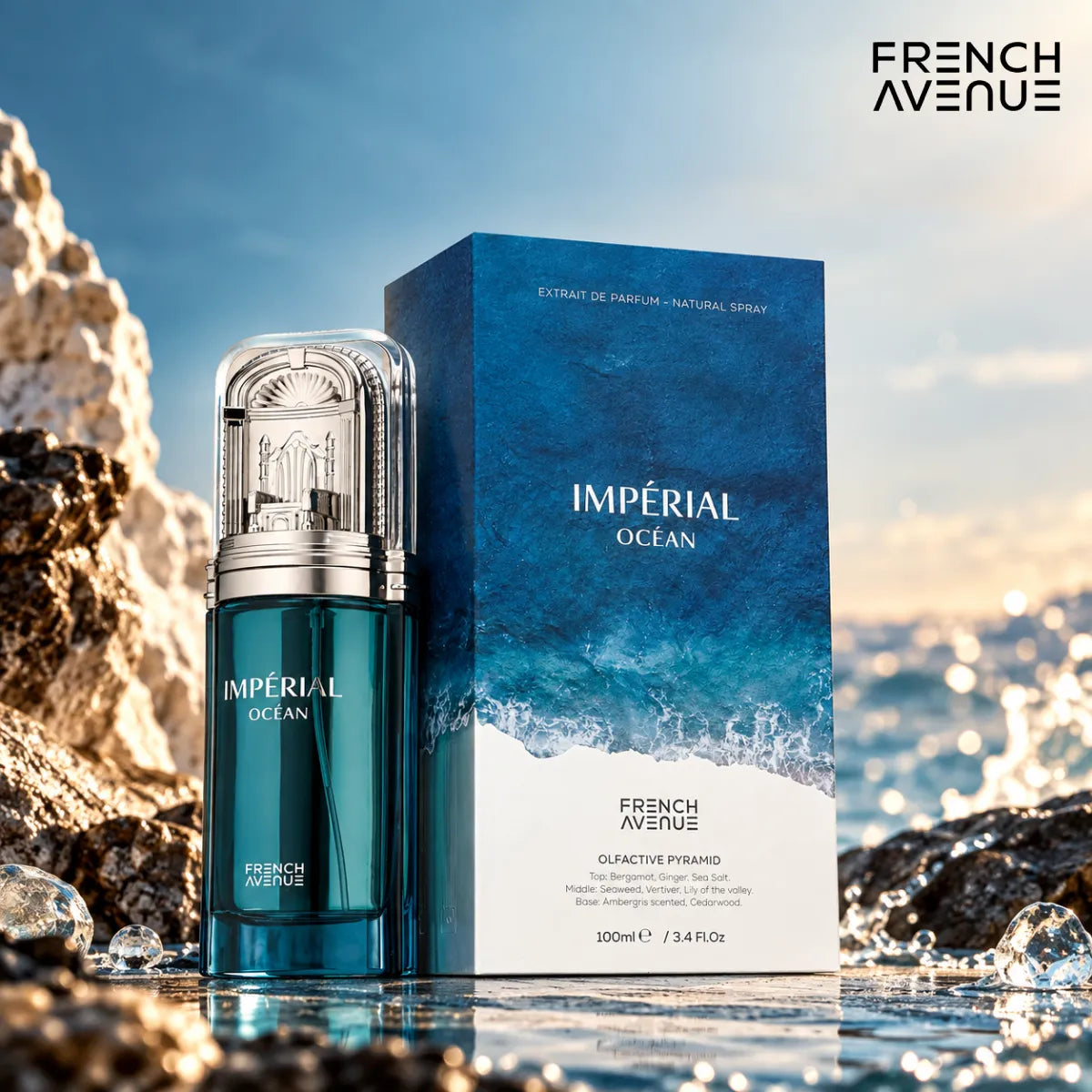 Buy French Avenue Imperial Ocean Extrait de Parfum 100ml online from Perfumesouq, Doha, Qatar 