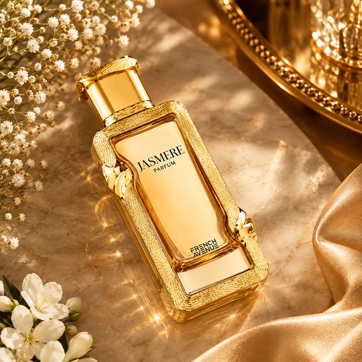 French Avenue Jasmere Parfum Eau De Parfum 100ml for best price, elegant floral scent with lasting fragrance - Perfumesouq Qatar