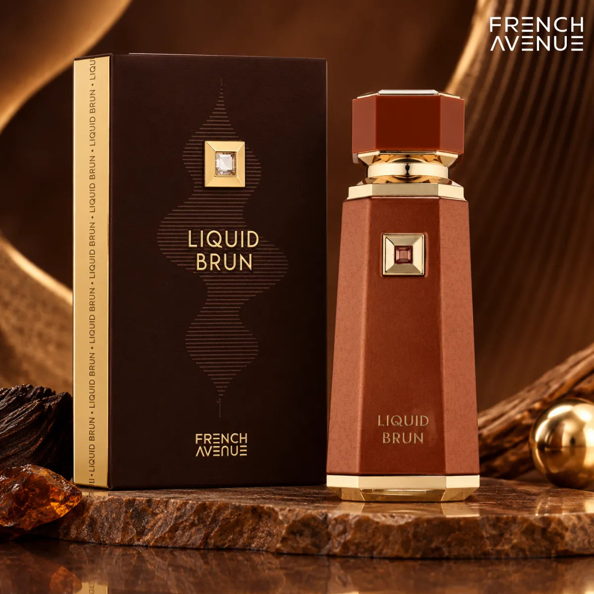 Buy French Avenue Liquid Brun Eau De Parfum 100ml from Perfumesouq, Doha, Qatar.