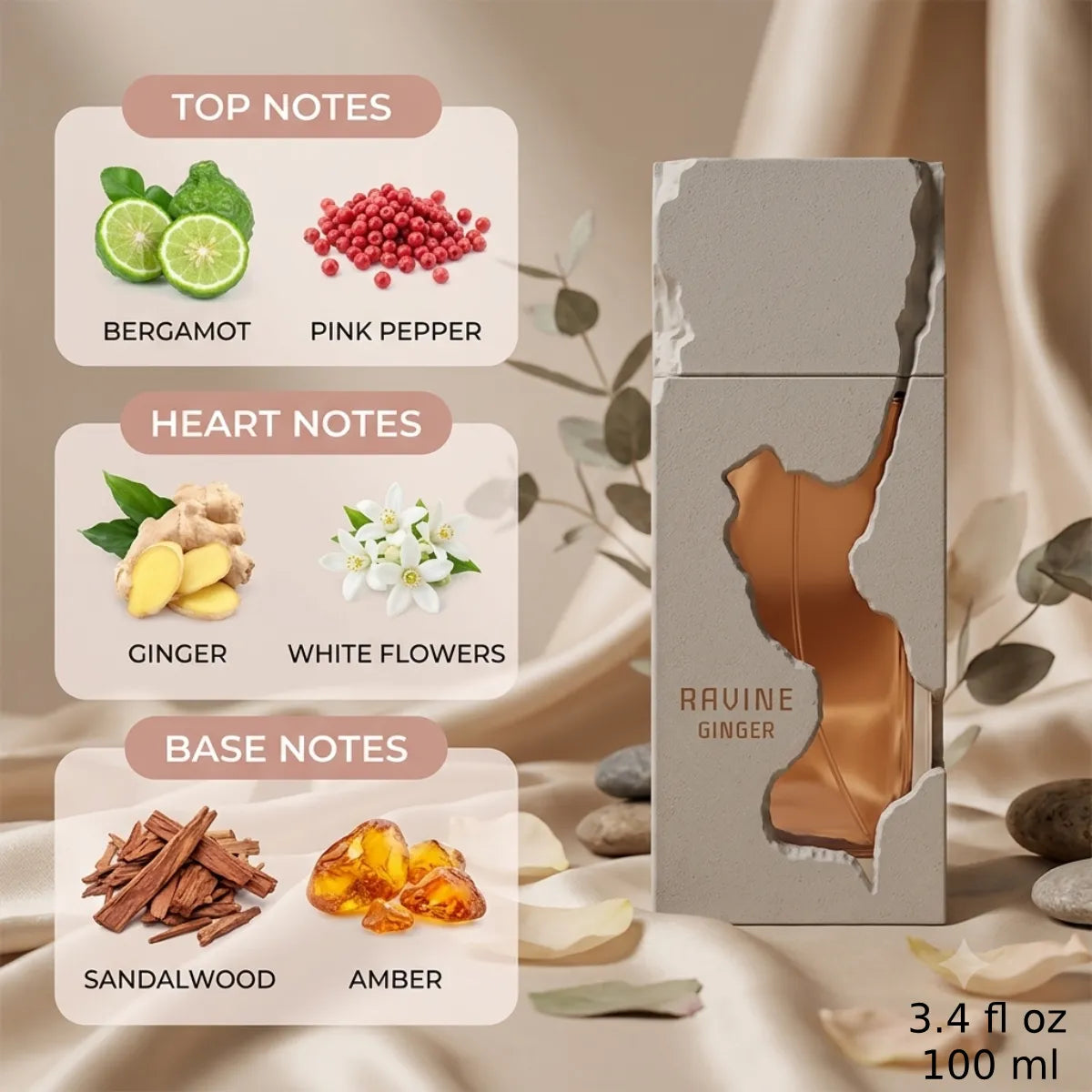 Premium French Avenue Ravine Ginger Extrait 100ml available in Qatar at best price, sophisticated fragrance - Perfumesouq Qatar