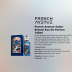 French Avenue Safari Breeze EDP 100ml luxury fragrance at best price in Qatar, authentic and genuine product - Perfumesouq Qatar
