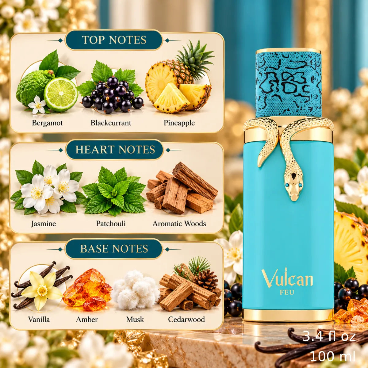 Authentic French Avenue Vulcan Feu Eau De Parfum 100ml for best price with fast delivery - Perfumesouq Qatar