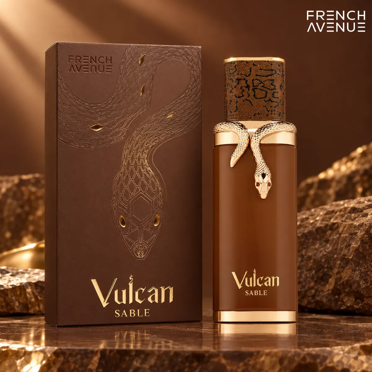 Buy French Avenue Vulcan Sable Eau De Parfum 100ml online from Perfumesouq, Doha, Qatar