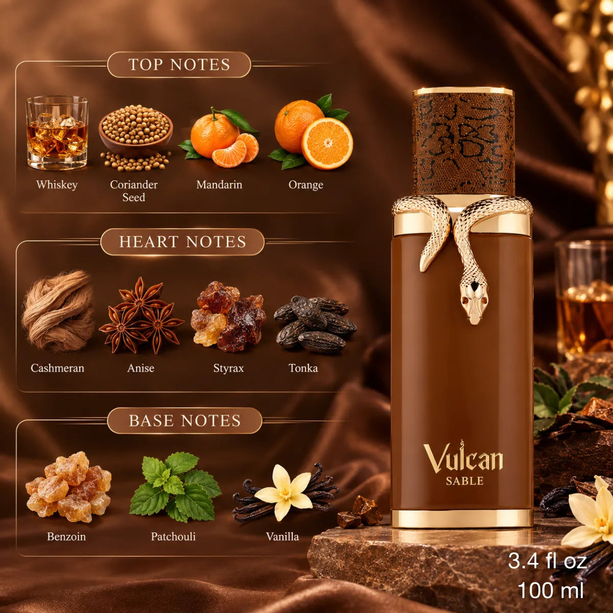 Authentic French Avenue Vulcan Sable Eau De Parfum 100ml for best price with fast delivery - Perfumesouq Qatar