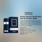French Avenue Zenith Blue EDP 100ml luxury fragrance at best price, authentic and genuine product - Perfumesouq Qatar