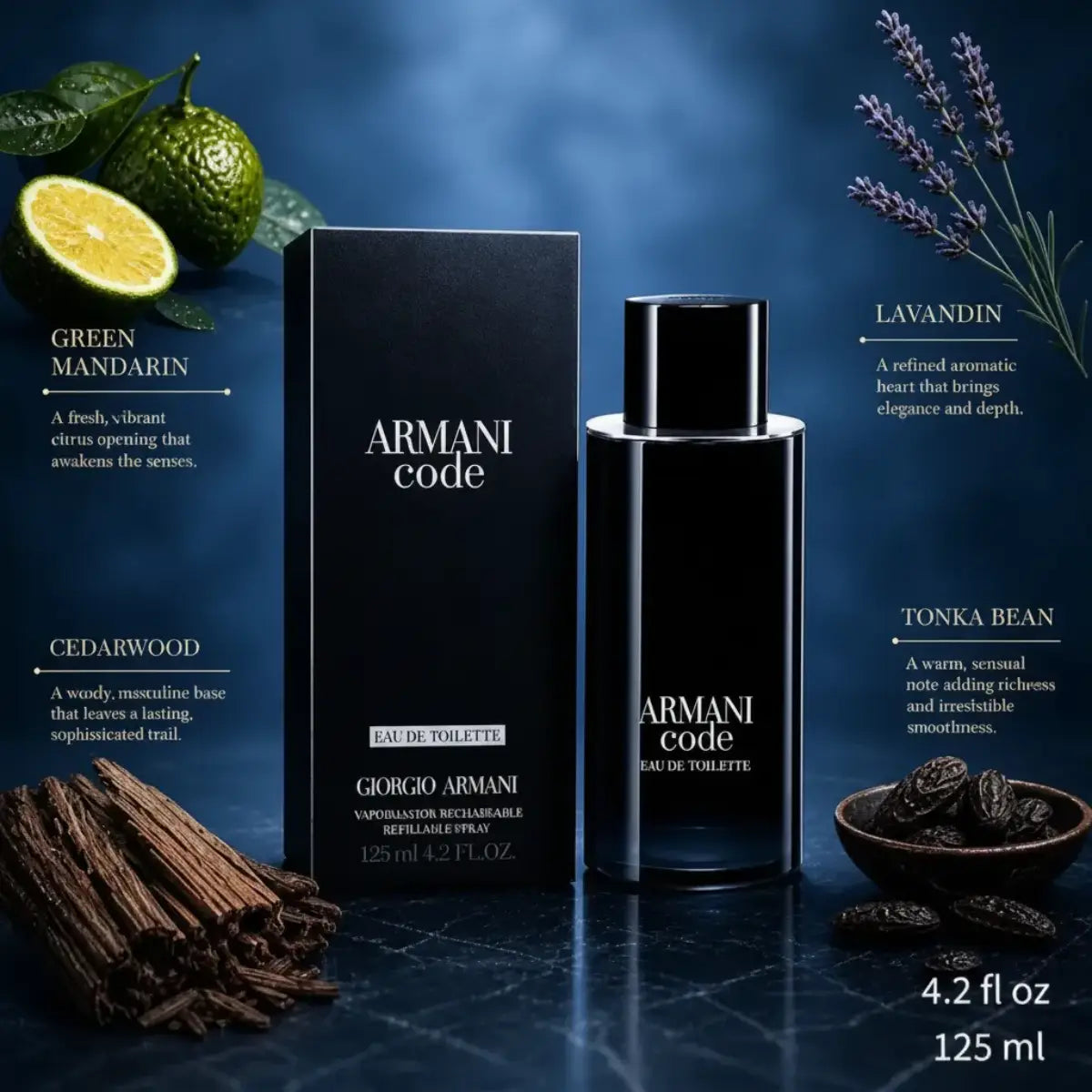 Order Giorgio Armani Code Men Eau de Toilette 125ml with original packaging from Perfumesouq Qatar