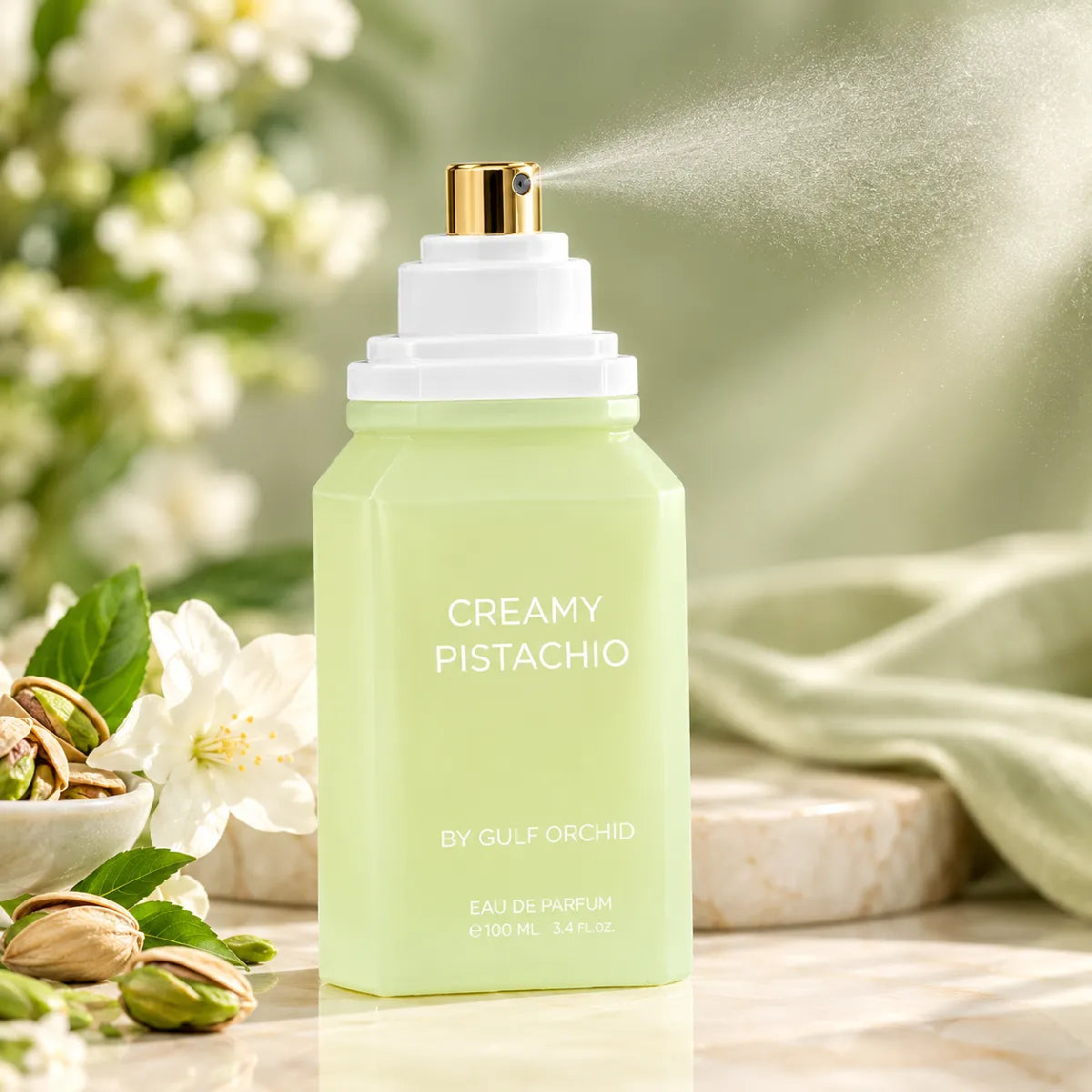 Original Gulf Orchid Creamy Pistachio Eau De Parfum 100ml authentic luxury fragrance at best price - Perfumesouq Qatar