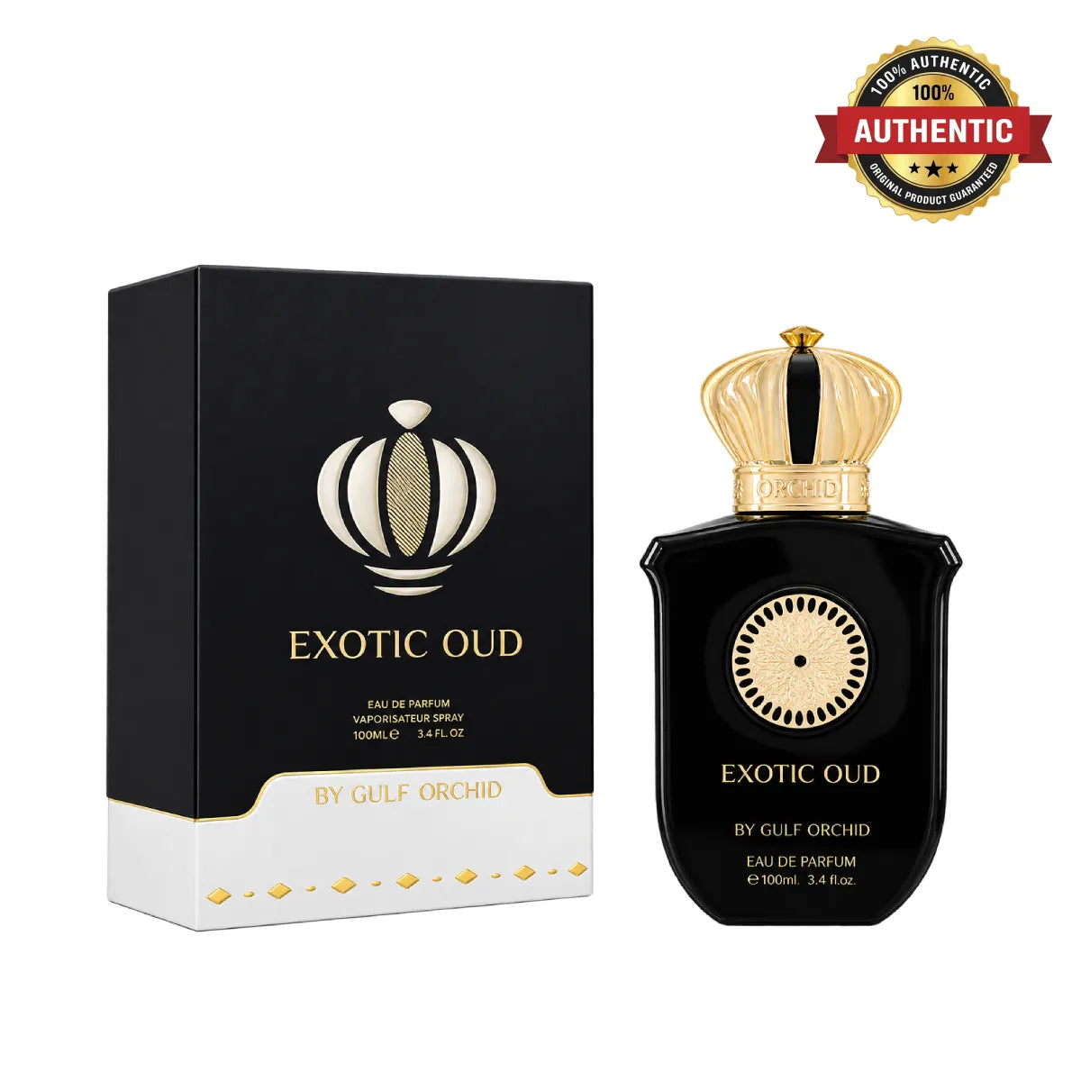 Gulf Orchid Exotic Oud Eau De Parfum 100ml in Qatar at best price, premium oud fragrance - Perfumesouq Qatar