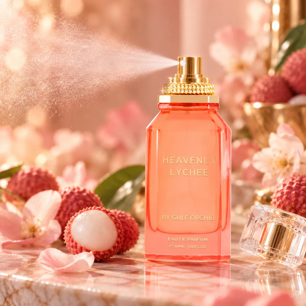 Original Gulf Orchid Heavenly Lychee Eau De Parfum 100ml authentic luxury fragrance at best price - Perfumesouq Qatar