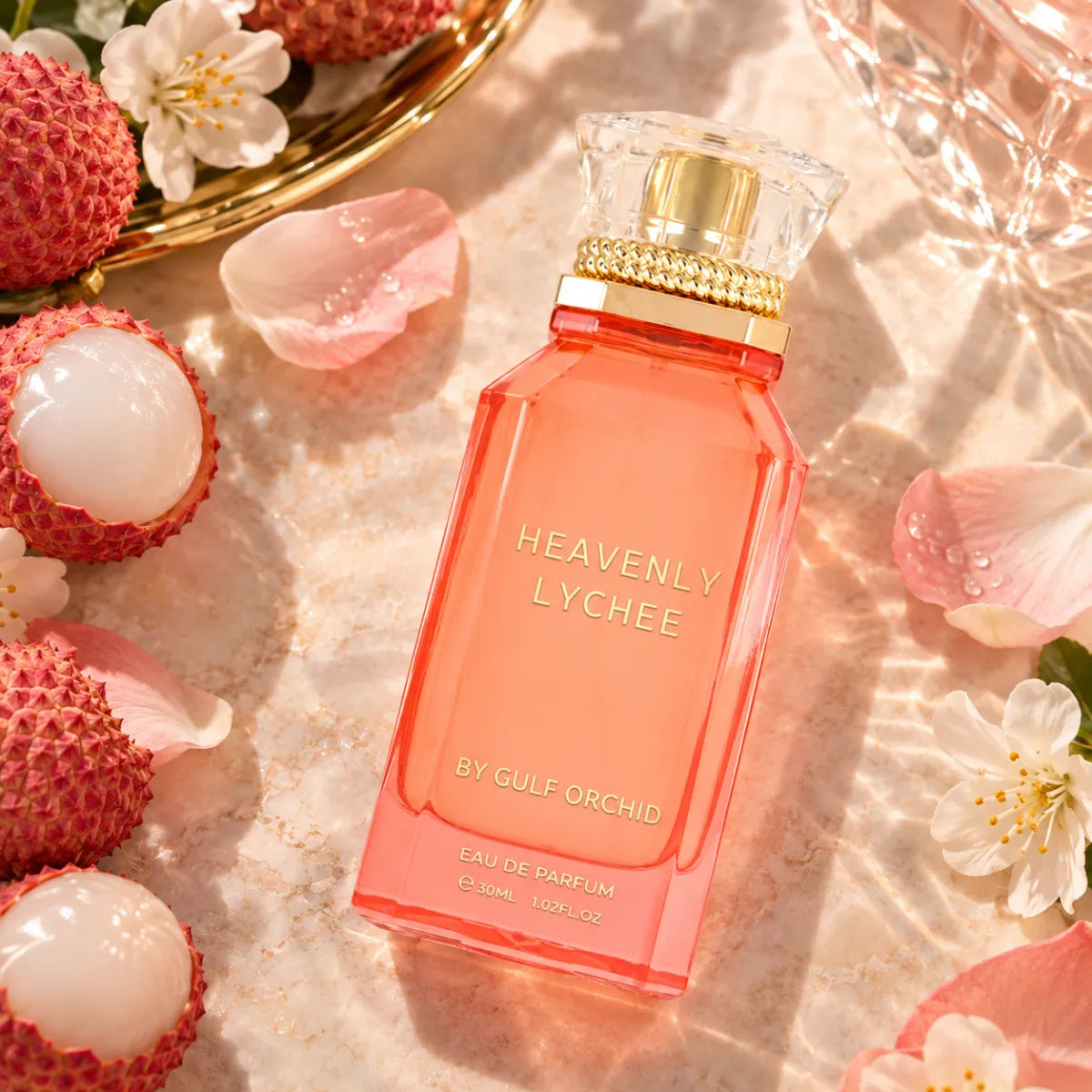 Gulf Orchid Heavenly Lychee Eau De Parfum 100ml for best price, sweet and uplifting fragrance - Perfumesouq Qatar