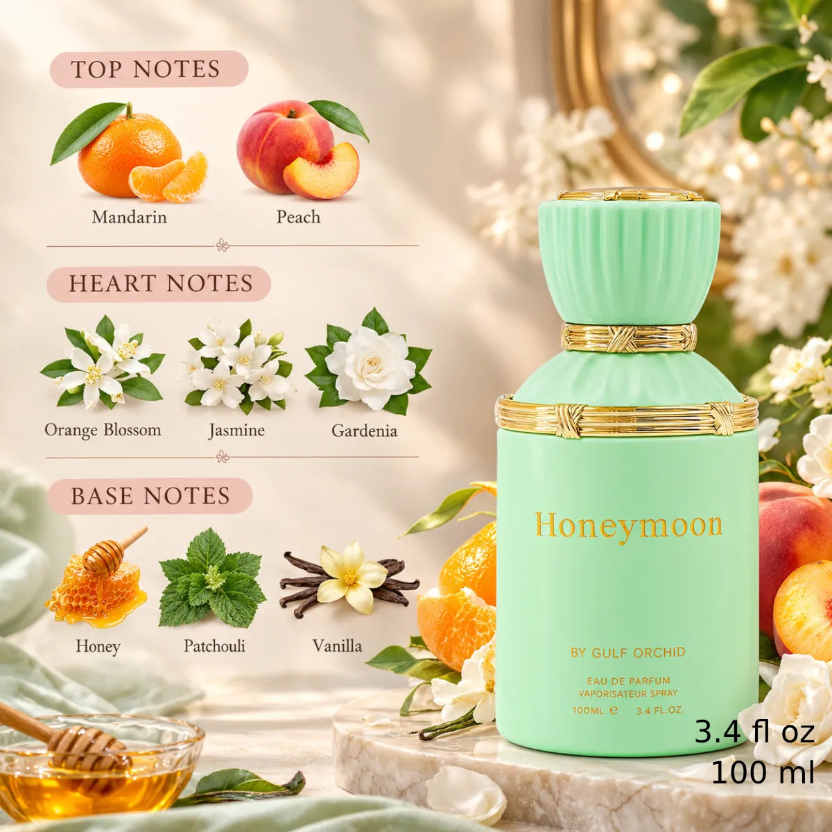 Authentic Gulf Orchid Honeymoon Eau De Parfum 100ml for best price with fast delivery - Perfumesouq Qatar