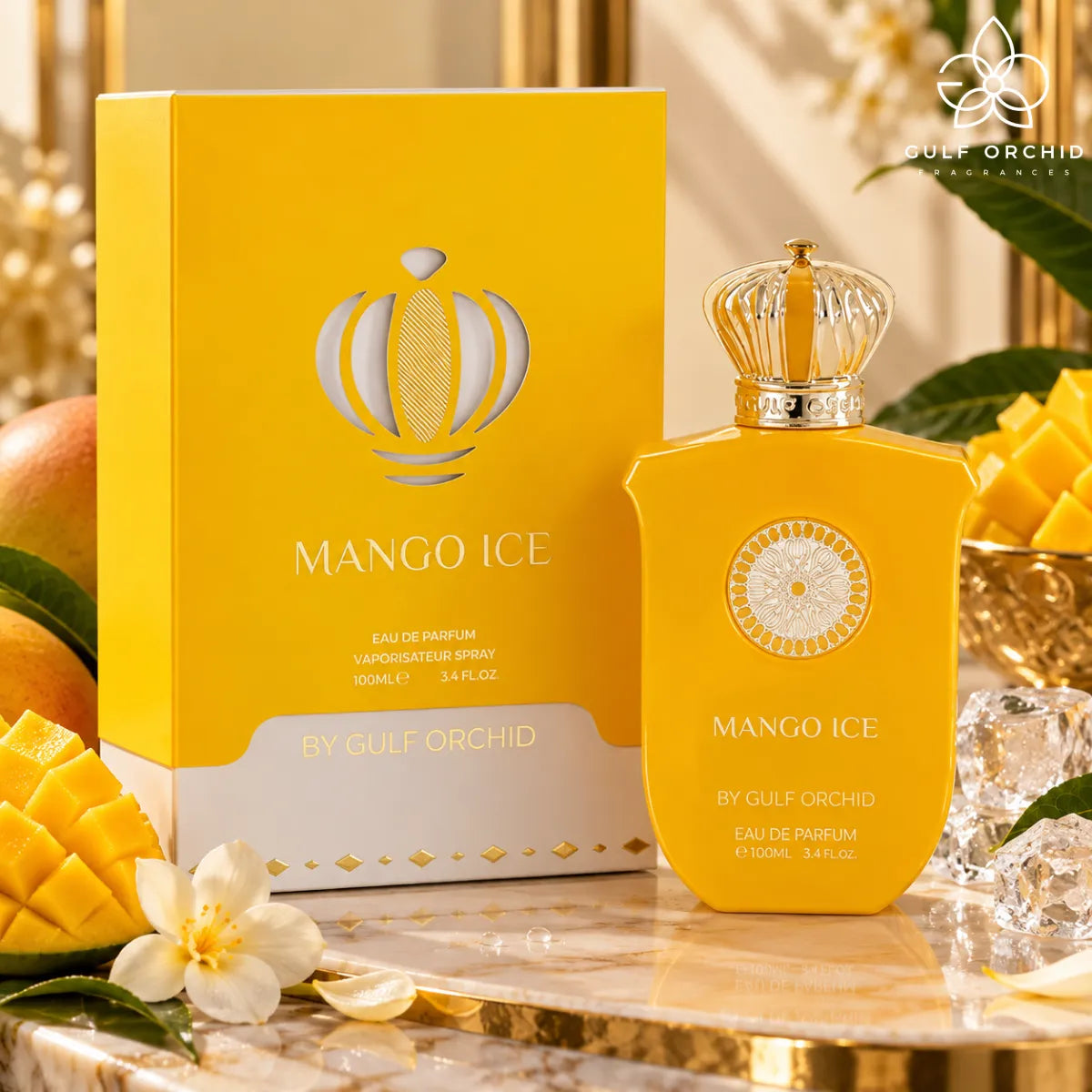 Buy Gulf Orchid Mango Ice Eau De Parfum 100ml online from Perfumesouq, Doha, Qatar