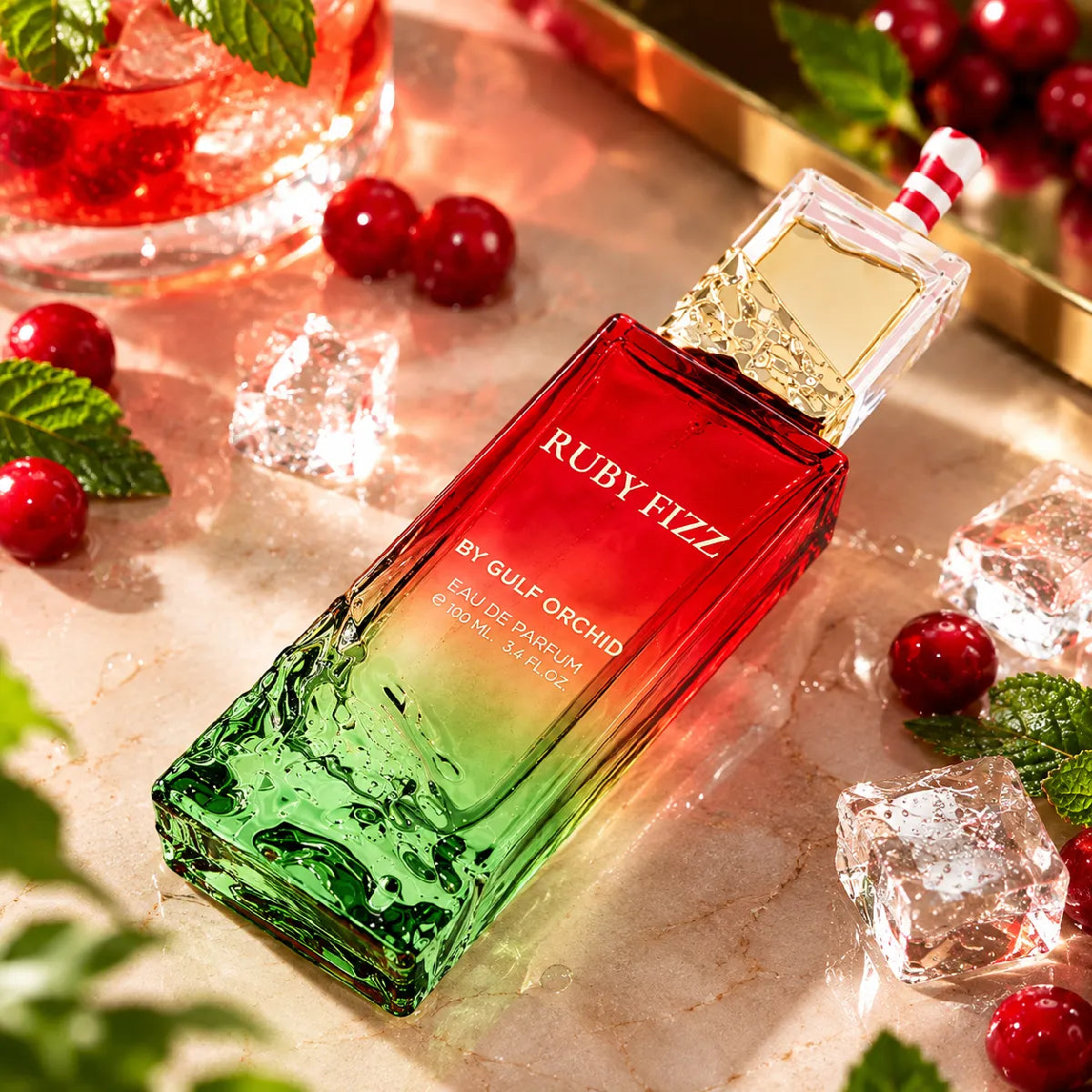 Gulf Orchid Ruby Fizz Eau De Parfum 100ml for best price in Qatar, elegant fragrance with lasting scent - Perfumesouq Qatar