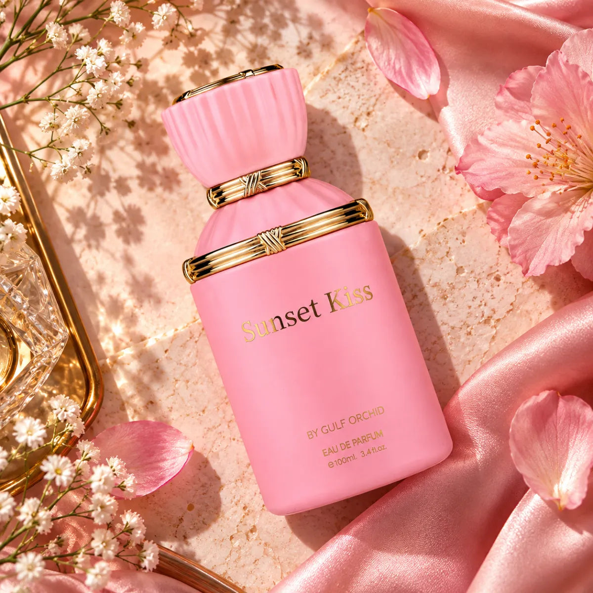 Gulf Orchid Sunset Kiss Eau De Parfum 100ml for best price, warm fragrance with a smooth finish - Perfumesouq Qatar