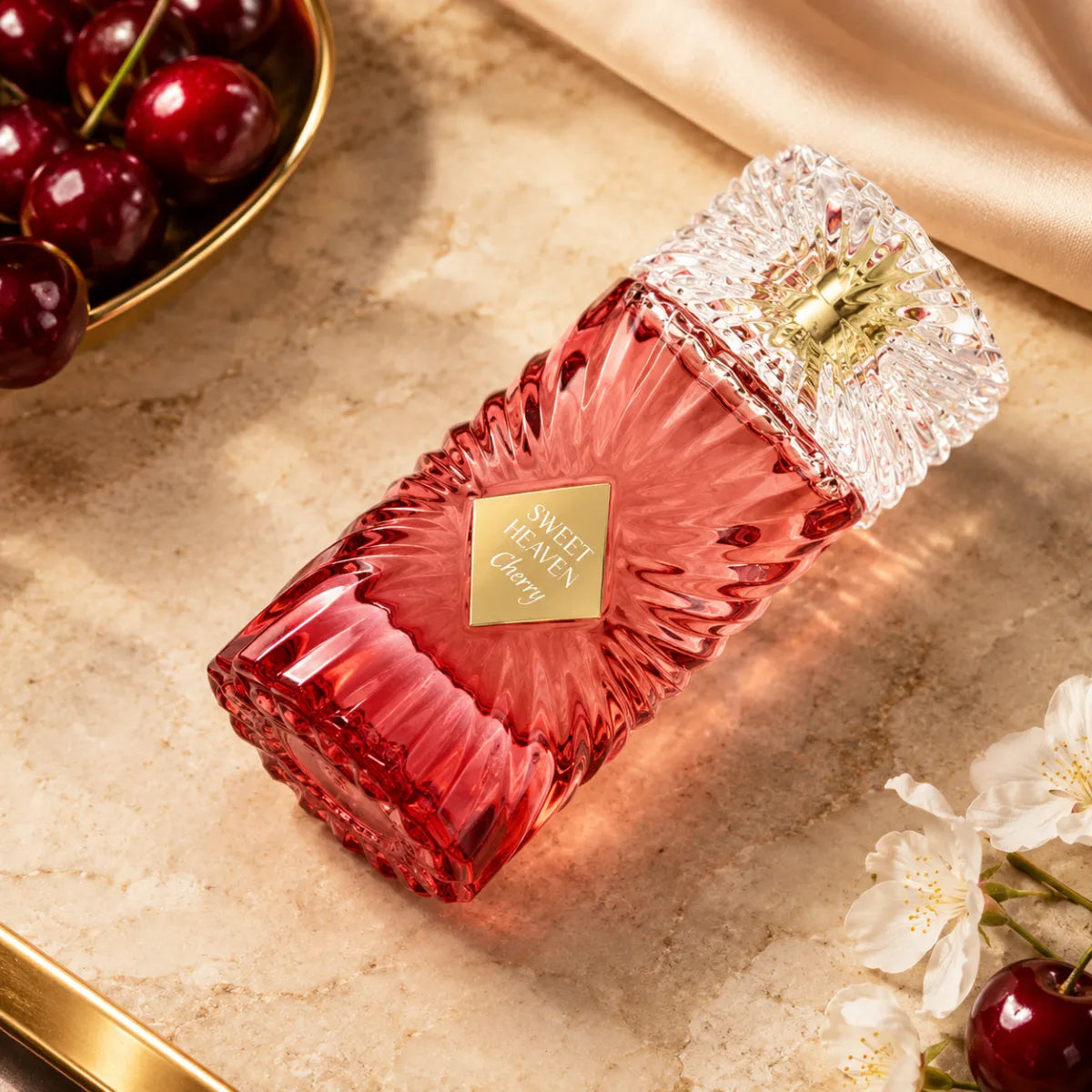 Gulf Orchid Sweet Heaven Cherry Eau De Parfum 100ml for best price in Qatar, elegant fragrance with lasting scent - Perfumesouq Qatar