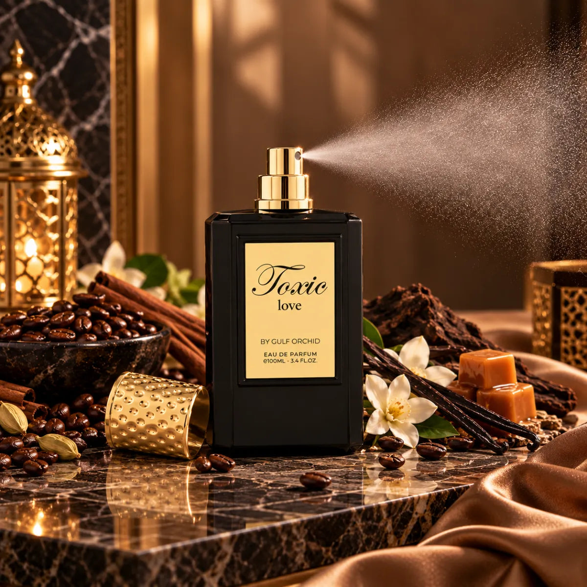 Original Gulf Orchid Toxic Love Eau De Parfum 100ml authentic luxury fragrance at best price in Qatar - Perfumesouq Qatar